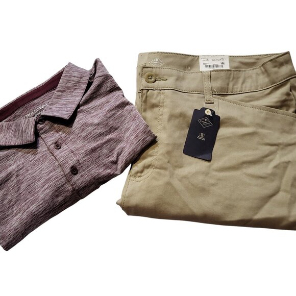 Men’s 2-piece casual set Holloway polo shirt and St. John’s Bay short size XL - Picture 6 of 6